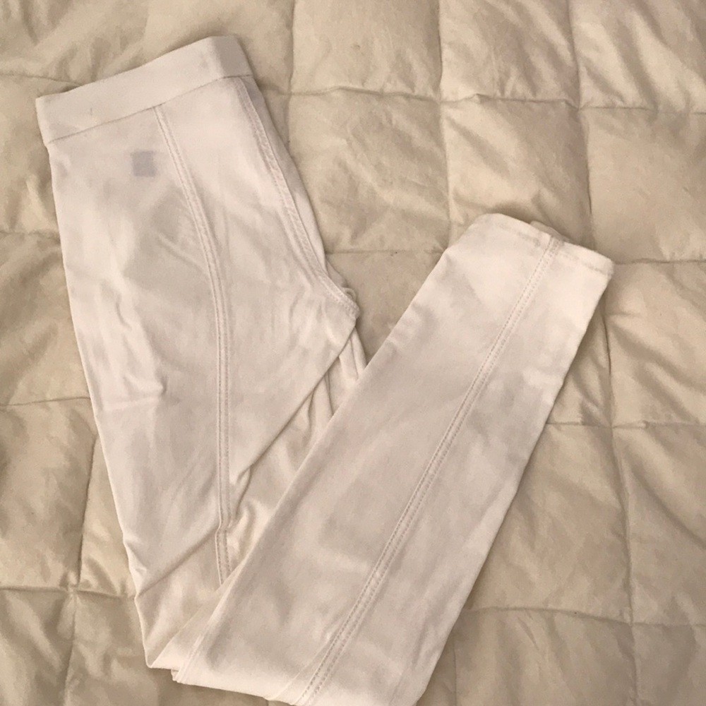 Express stretchy white dressy leggings- Brand New!